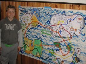 Hra "Putování po ostrovech" byla oblíbená po celý týden.